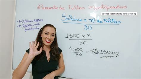 Calcular Desconto De Falta - 6