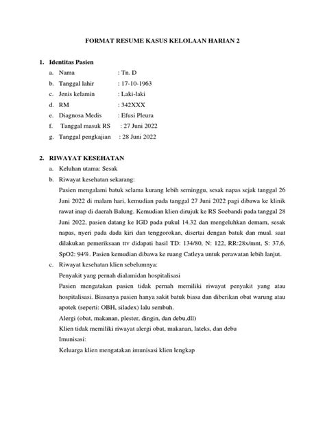 Resume Keperawatan Medikal Bedah Pdf