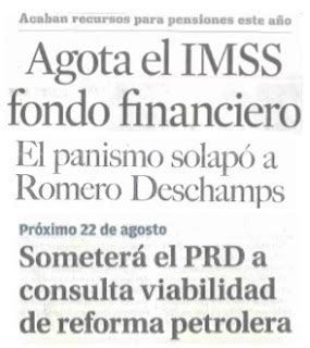 Noticias Guerrer S SME Agota El IMSS Fondo Financiero El Panismo