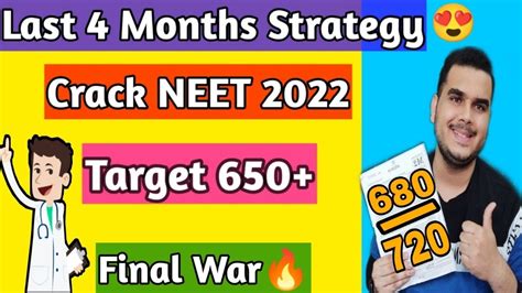 How To Score 650 In 4 Months Crack Neet 2022 Ultimate Strategy