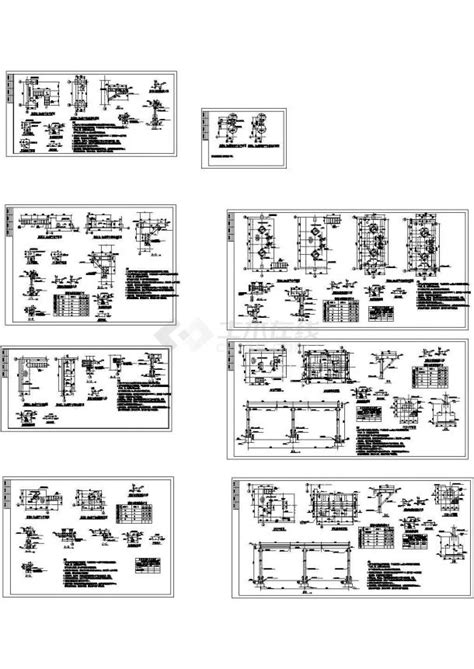 钢结构检修平台cad结构施工图土木在线