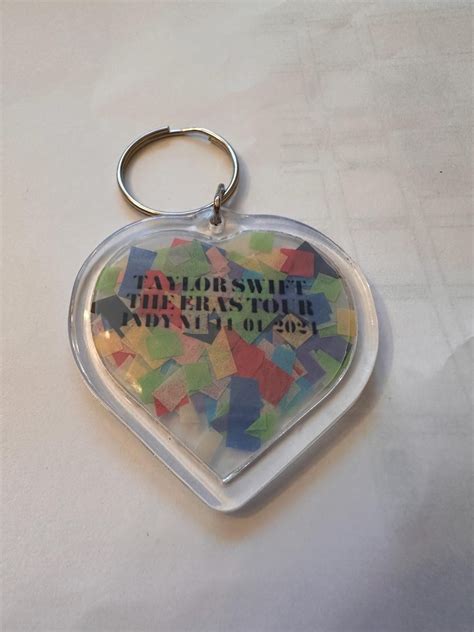 Eras Tour Confetti Keychain Etsy
