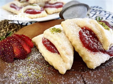 Çilek Dolgulu Kurabiye Nefis Yemek Tarifleri