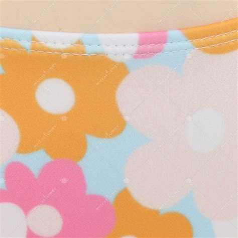 Women Two Piece Swimwear Floral Prints Bow Tie Front Bikini Bathing