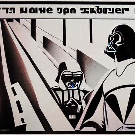 Soviet Propaganda Poster Darth Vader In A Factory Stable Diffusion