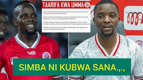 Breaking Taarifa Kwa Umma Kutoka Simba Kuhusu Chama Jiandaeni