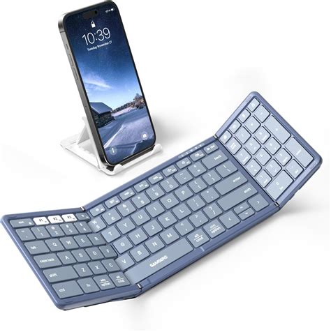 Samsers Teclado Bluetooth Plegable Con Teclado Numérico Teclado Plegable Inalámbrico De Tamaño