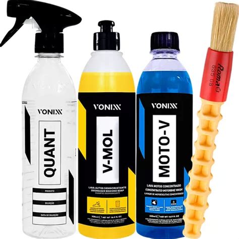 Kit Moto V V Mol Shampoo Limpeza Pesada Lavagem Vonixx Parcelamento