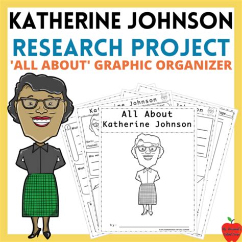 Katherine Johnson All About Research Project Graphic Organizer