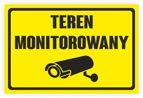 Teren Monitorowany Tabliczka 20x30 Odporna Na UV 12427362100