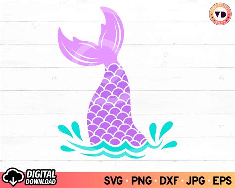 Mermaid Monogram Svg Mermaid Tail Svg Mermaid Svg Mermaid Etsy