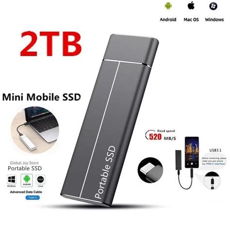 Miili 2 ТБ Внешний жесткий диск USB 3.1 (SSD), черный - купить с ...