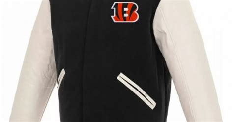 Cincinnati Bengals Letterman White And Black Jacket