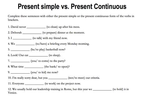 The Best 20 Present Simple Tense Vs Present Continuous Tense