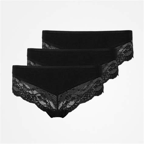 Authentisch Garantiert Damen Slips Pants Panties Spitze Baumwolle