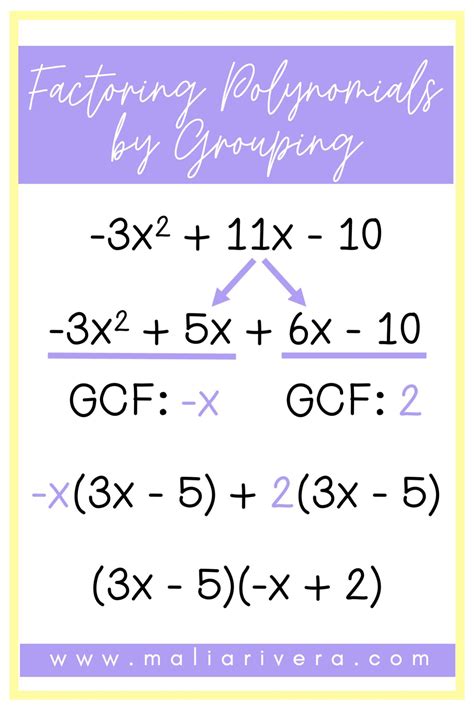 Teaching Students How To Factor Polynomials Maila Rivera Tpt For