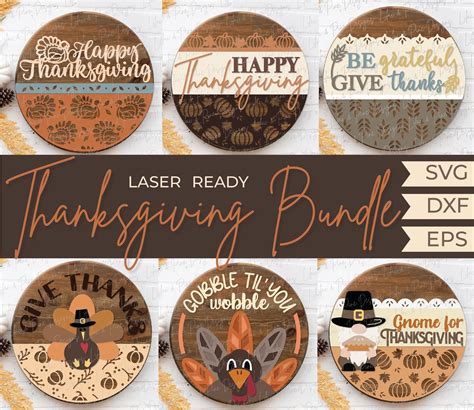 Thanksgiving Welcome Sign Bundle Thanksgiving Door Hanger Svg Turkey