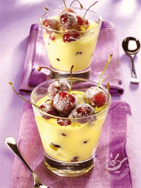 Semifreddo Allo Zabaione Con Ciliegie Spadellandia It Recipe Food