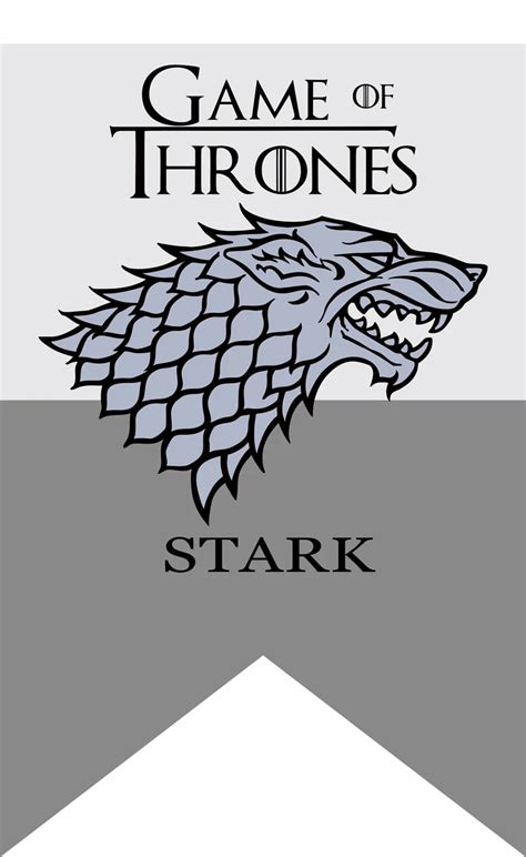 Game Of Thrones Stark Family Banner Flag 3X5-in Flags, Banners ...