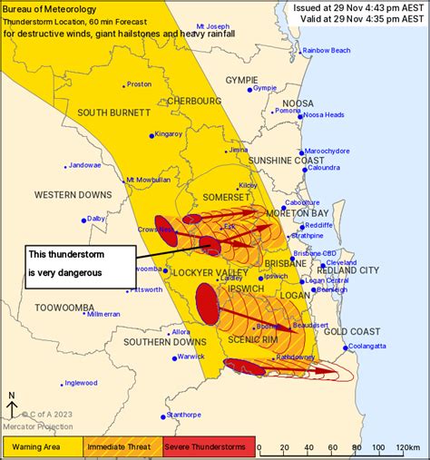 Southeast Qld Severe Thunderstorm Warning Large Hail Damaging Winds