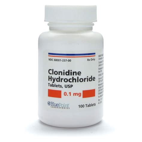Clonidine 0.1mg 100 Tablets