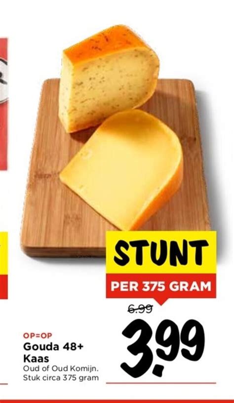 Gouda Kaas Oud Of Oud Komijn Stuk Circa Gram Aanbieding Bij Vomar