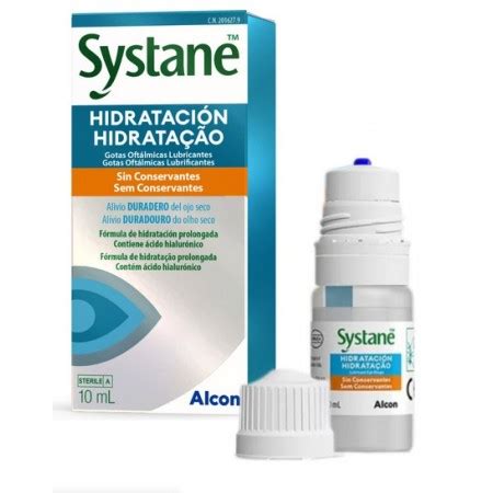 SYSTANE HIDRATACION SIN CONSERVANTES GOTAS OFTALMICAS LUBRICANTES 10 ML