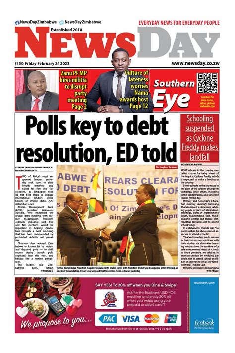 The Standard Zim On Twitter RT NewsDayZimbabwe Just Published