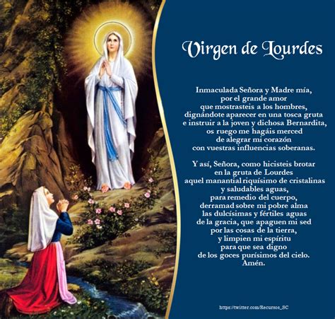 Oracion A La Virgen De Lourdes Nbkomputer