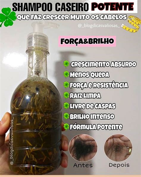 Shampoo Caseiro Potente Para O Crescimento Do Cabelo