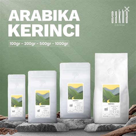 Jual Kopi Arabika Kerinci Sumatra Arabica Coffee Roast Bean Biji Bubuk