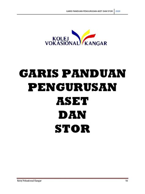 6 Garis Panduan Pengurusan Aset Dan Stor Pdf