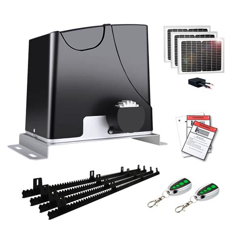 Topens Dk1000s Solar Sliding Gate Opener Rack Drive Automatic Gate Motor For Heavy Driveway