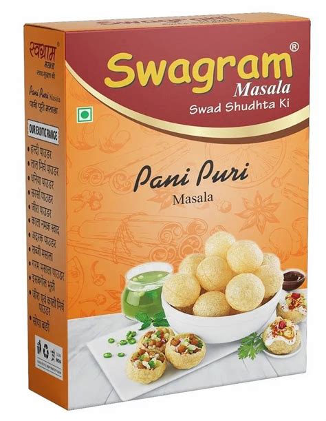 Swagram Pani Puri Masala Powder Packaging Size G Packaging Type