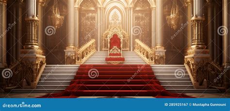 Royal Throne Hall Generated By Ai Throne Of The Kings Vip Throne Red