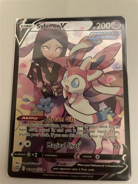 Pok Mon Tcg Sylveon V Sword Shield Brilliant Stars Tg Tg Holo