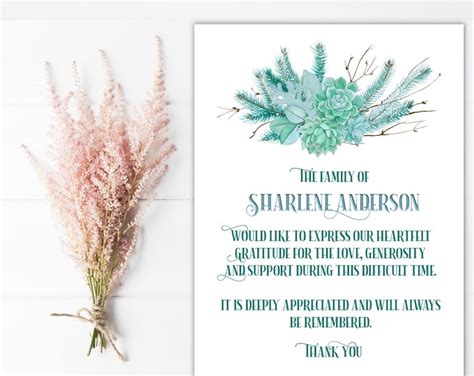 Sympathy Acknowledgement Cards Funeral Thank You And Bereavement Notes