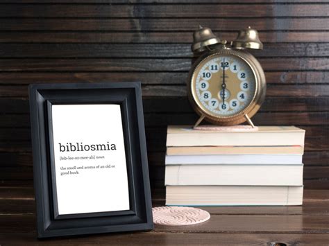 Bibliosmia Dictionary Definition Digital Download, Book Lovers ...