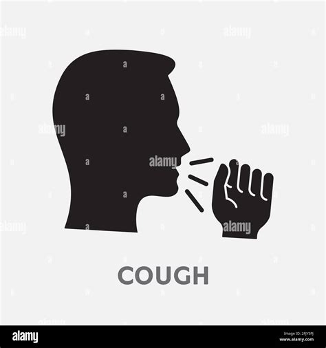 Coughing Man Icon Vector Illustration Isolated On White Stock Vector Image And Art Alamy