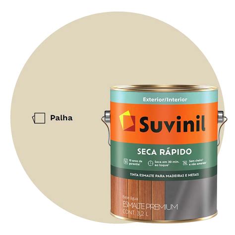 Tinta Acetinada Seca Rápido 3 2L Suvinil Palha Shopee Brasil