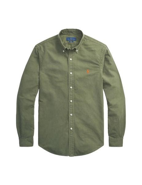 Camisa Ralph Lauren Verde Militar Para Hombre