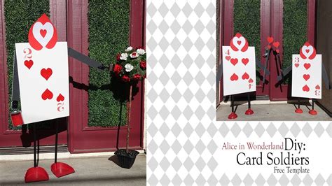 Alice In Wonderland Diy Queen Of Heart Card Soldiers