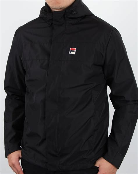 Fila Vintage Cardova Jacket Black Mens Coat