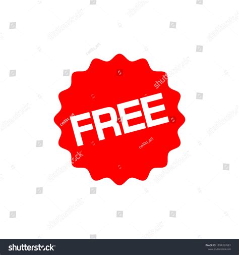 Free Label Red Badge Sticker Design Stock Vector (Royalty Free ...