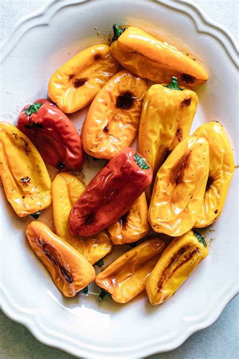 Roasted Mini Peppers ⋆ Only 4 Ingredients 20 Minutes