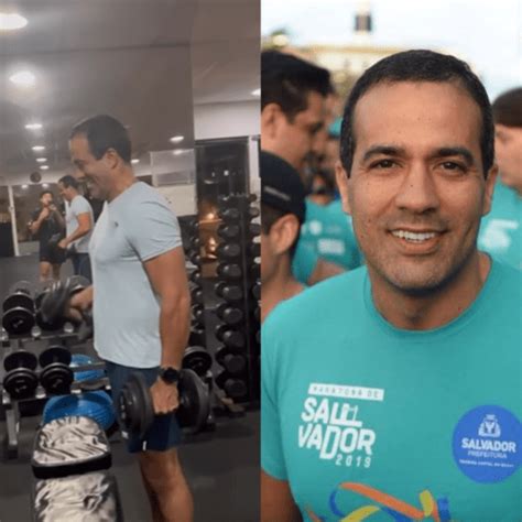 Bruno Reis Coloca Muscula O Em Dia Em V Deo Na Academia Ao Lado Do Filho