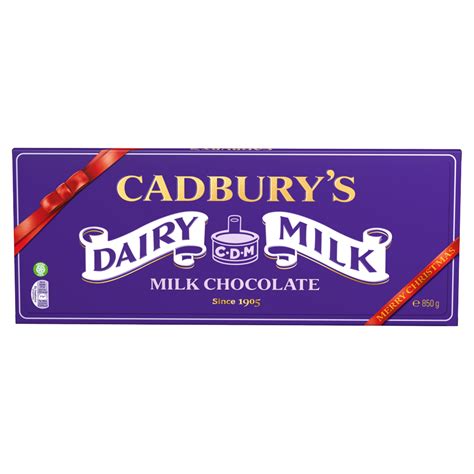 Cadbury Dairy Milk Chocolate X Mas Bar 850g