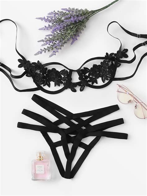 Harness Detail Appliques Lingerie Set Artofit