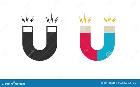 Magnet Pictogram Simple Image Vector Image Clipart Graphic With Energy