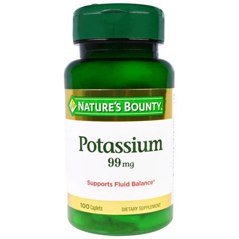 Nature S Bounty Potassium 99 Mg 1source